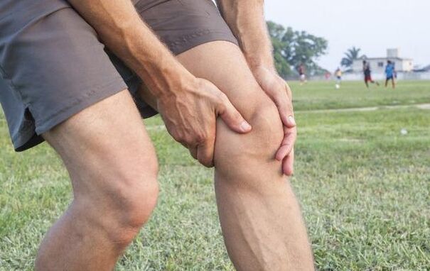 Inflamación de la articulación de la rodilla